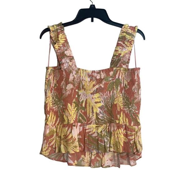 Lauren Conrad Smocked Peplum Tank Size XL New - Picture 3 of 9